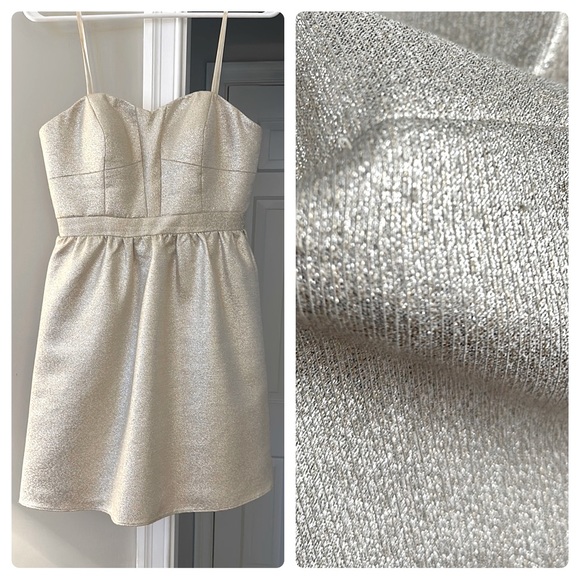 Aiden Dresses & Skirts - Aiden Women’s Strapless Cocktail Dress in Champagne, size 6